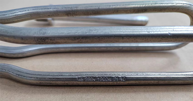 Detalle del elemento de calefacción